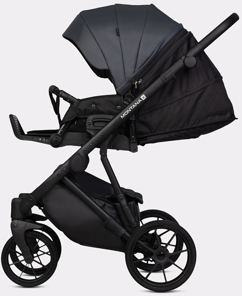Детская коляска Riko Basic Montana X Ecco 2 в 1 24 Graphite (графит)