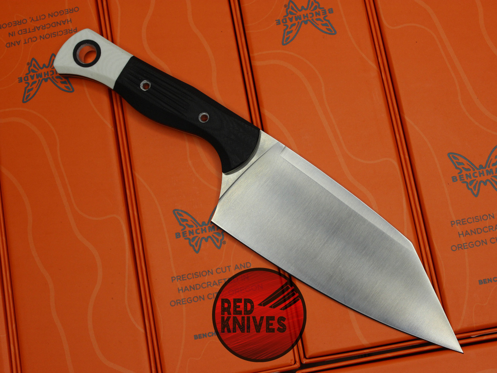 Нож Benchmade Station Knife - черная рукоять , клинок сатин