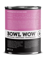 Влажный корм для собак консервы с индейкой и тыквой BOWL WOW Monoprotein 0,34кг