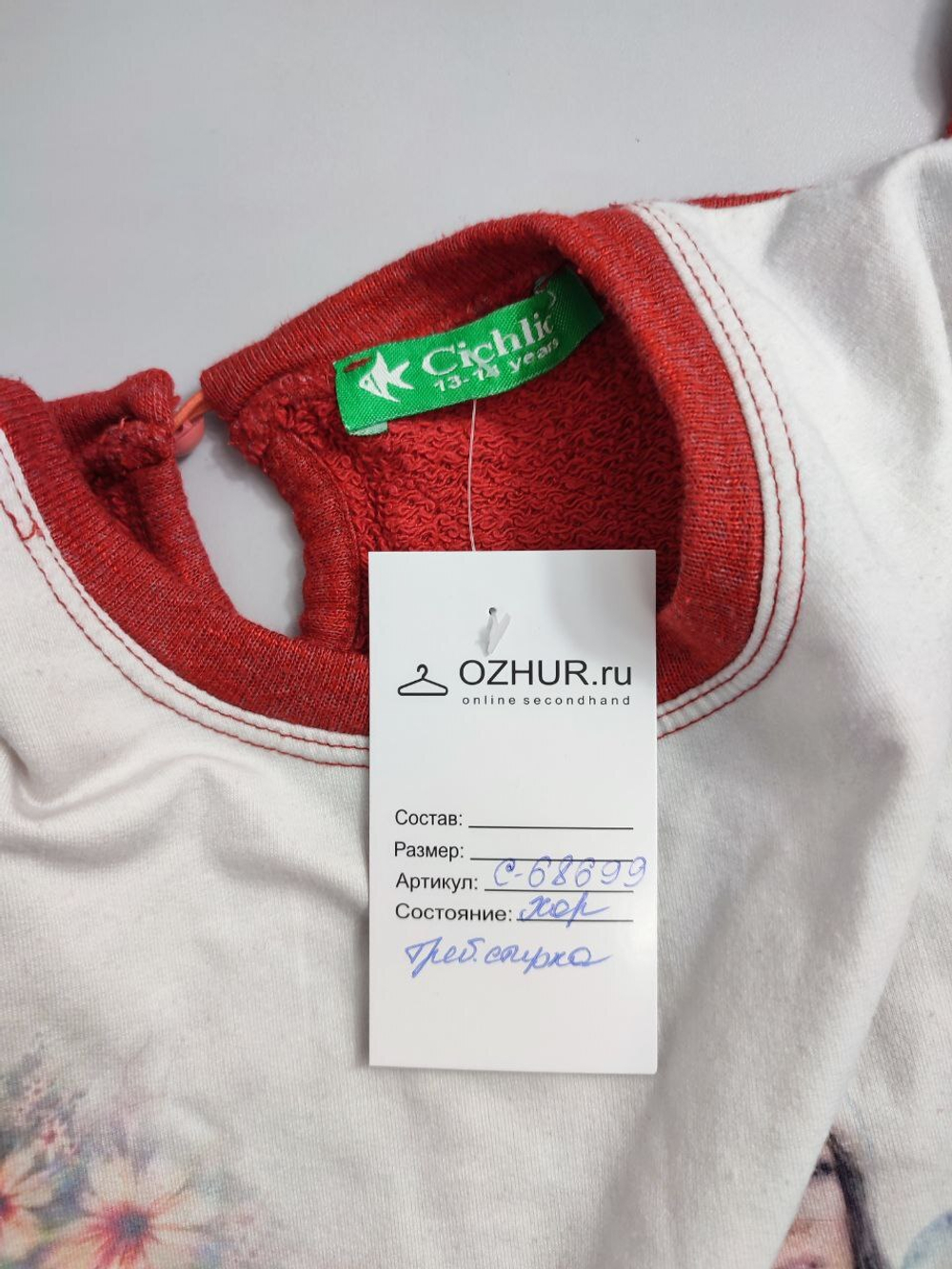 Свитшот Cichlid стильный на 13/14 лет