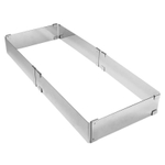 Прямоугольник раздвижной Профес. от 18*25 до 31*46см, h-8 см (0,8 мм)