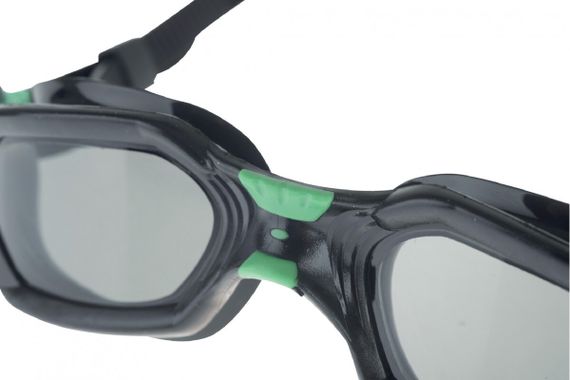 Очки для плавания Seac Aquatech тонированные стекла черный/зеленый
