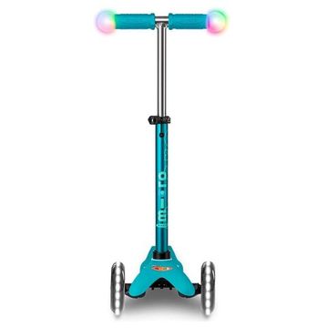 Самокат Mini Micro Deluxe Magic LED - бирюзовый