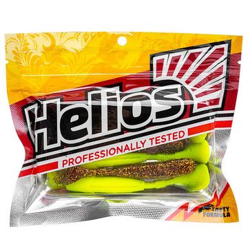 Виброхвост Chubby 3,55'/9 см Golden Lime 5шт. (HS-4-048) Helios