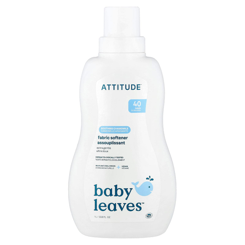 ATTITUDE, Baby Leaves™, кондиционер для белья, успокаивающая ромашка, 40 стирок, 1 л (33,8 жидк. унции)