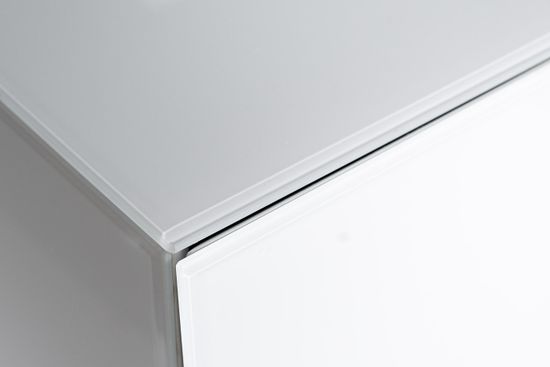 KFG085 Тумба 2 ящика белая/золото 55*40*58см