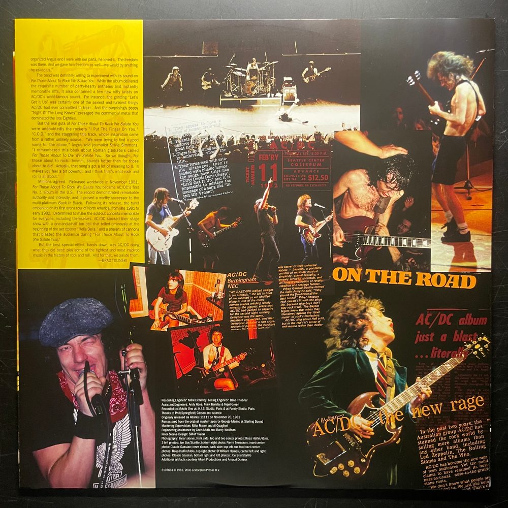 AC/DC ‎– For Those About To Rock (Европа 2009г.)