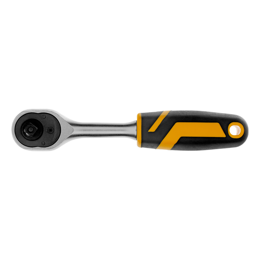 Ключ-трещотка 1/4", 90 зубьев, с быстрым сбросом, CrV Denzel