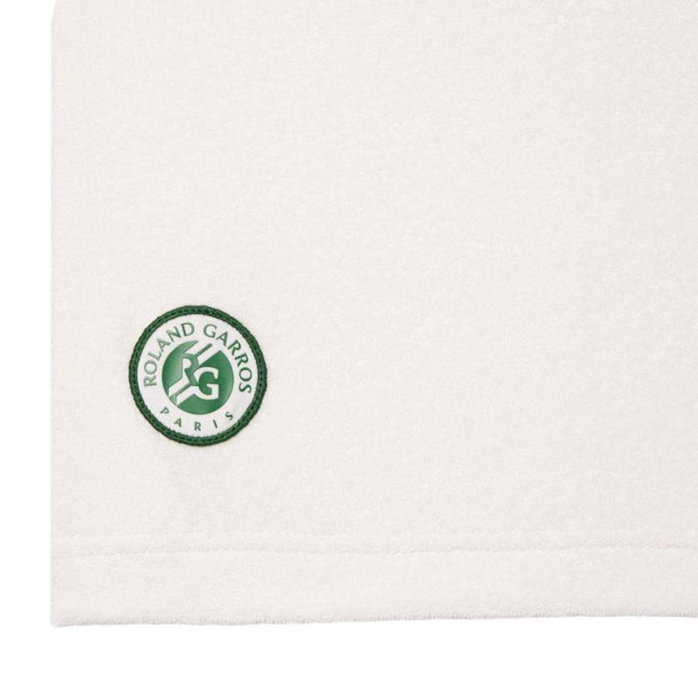 Мужское теннисное поло Lacoste Roland Garros Edition Terry Polo Shirt - белый