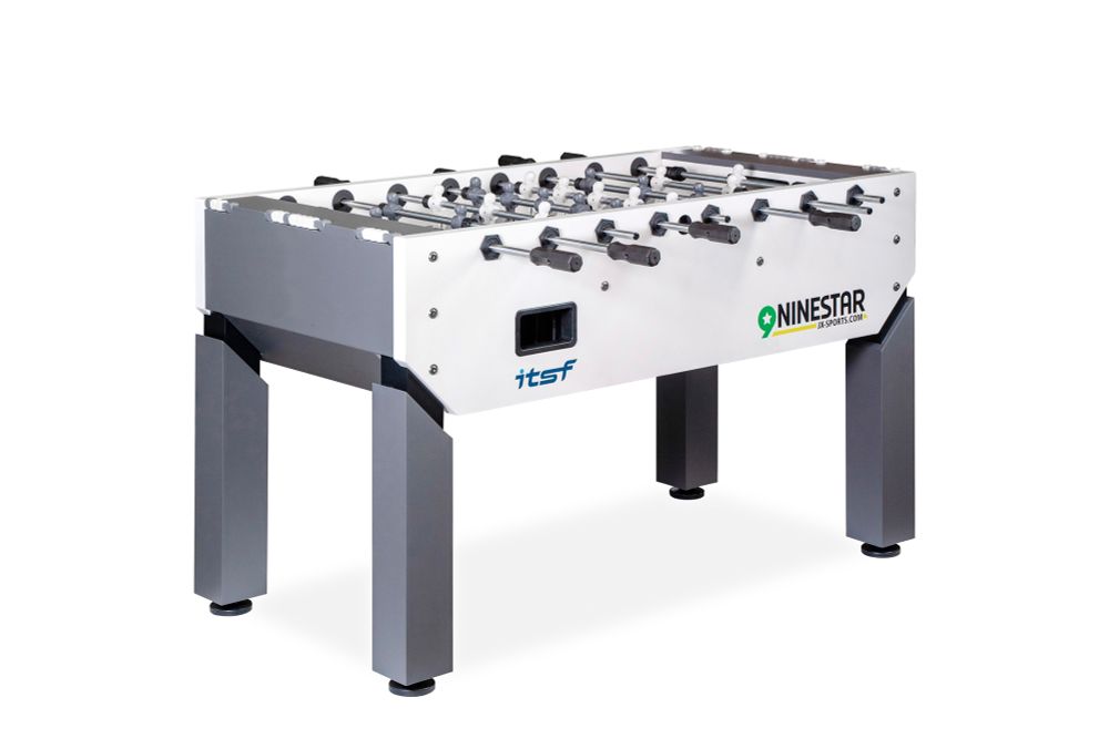 Игровой стол - футбол "Nine Star Iron Pro ITSF Grey" (144х75,5х90)_D2