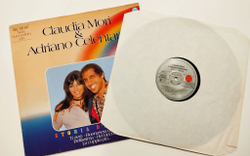 Винтажная виниловая пластинка LP Claudia Mori and Adriano Celentano Storia Damore (Germany 1982)