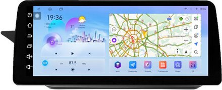 Магнитола Mercedes-Benz E W212 седан левый руль 2015 NTG 5.0 (рамка LUX) - FarCar монитор 12.3" 2K QLED на Android 14, TS10, CarPlay, 4G SIM-слот