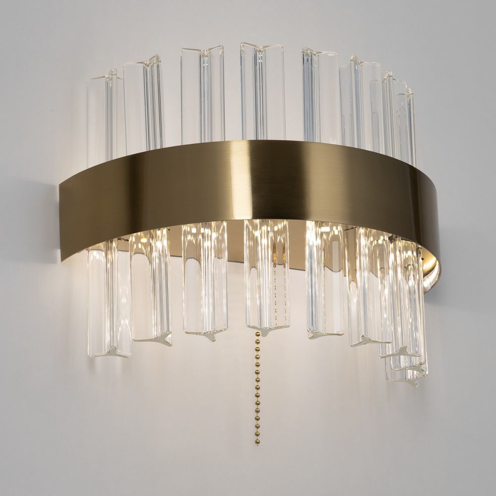 Citilux Рианна CL337313 LED Бра хрустальное с выключателем Бронза