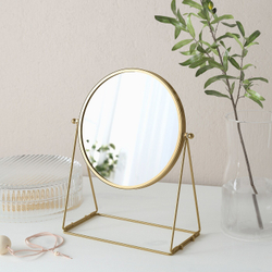 IKEA LASSBYN  (ИКЕА ЛАССБЙН)  -  Настольное зеркало, золотой цвет, 17 см