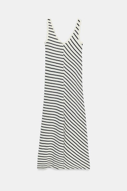ZARA ДЛИННОЕ ПЛАТЬЕ В ПОЛОСКУ, ПОЛОСКИ