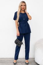 Костюм брючный (синий) К11-81/7 Nikol