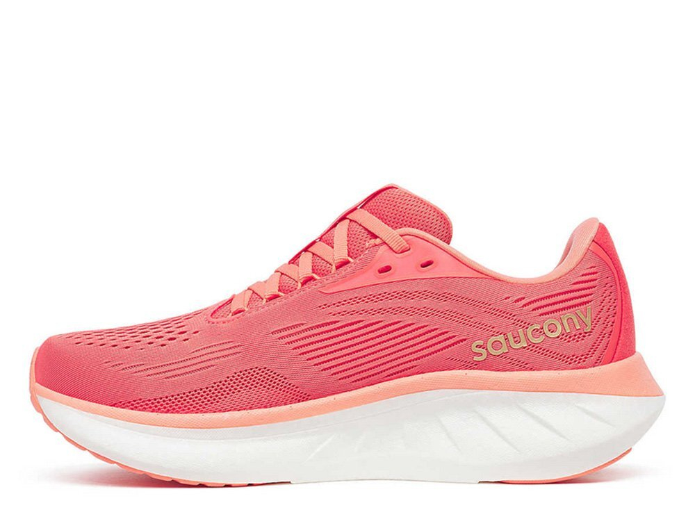 Кроссовки для бега женские Saucony Ride 18 Коралловые