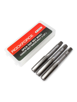 Метчик M9x1 (3шт), в пластиковом футляре RockForce##Rock FORCE RF-TAP9x1