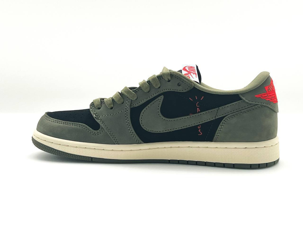 Кеды Nike Travis Scott&Air Jordan 1 Low OG Black Olive