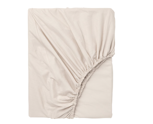 DVALA ДВАЛА Простынь на резинке, бежевый, 80х200 см