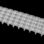 Шторная лента Oz-Is арт. 4428 МР, коэф сборки 1:2,0, цвет прозрачный (ширина 80 mm)