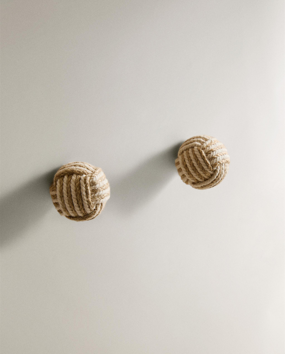 Мебельная ручка Zara Home, 3.5х3.5х6 см, хлопок, 2 шт., 6383/555