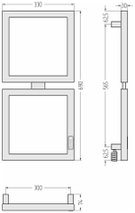 Сунержа Этюд E 690х300 правый