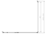 Душевой уголок Слим-Н (Slim-N) Vincea VSR-4SNP9010CLGM, 1000*900, вороненая сталь, стекло прозрачное
