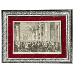 Бальдингер А. К. Восшествие на престол Александра III. Ксилография. 1881