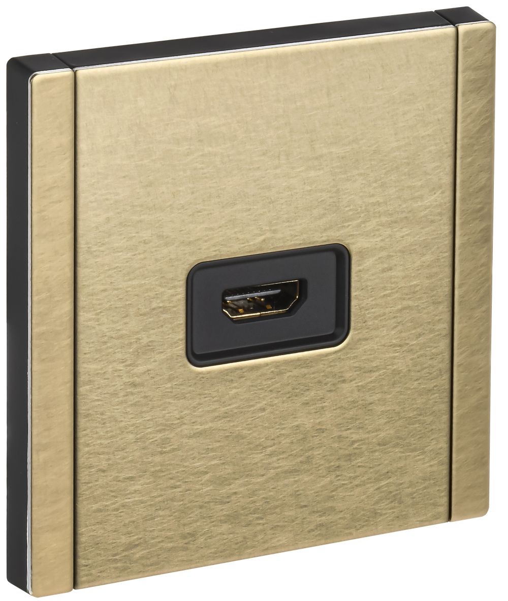 FORTE&PIANO Розетка HDMI FP640M металл шампань IEK