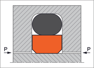 Штоковое уплотнение Trelleborg Turcon Glyd Ring T RT 0804600-T46N