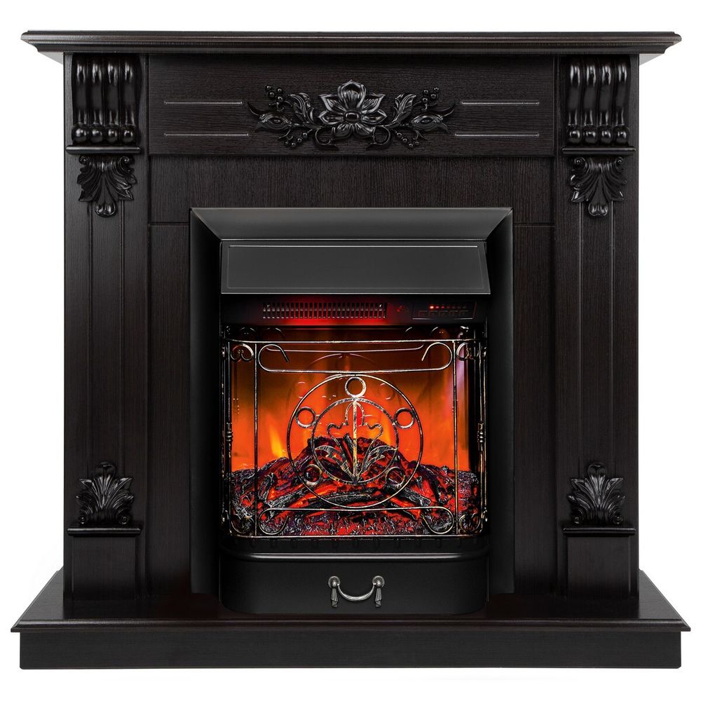 Электрокамин RealFlame Ottawa DN венге премиум с очагом Majestic Lux Black RC