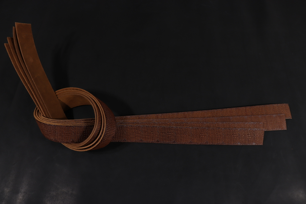 Ременная заготовка Коричневая + плита Геккон