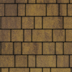 Тротуарная плитка СТАРЫЙ ГОРОД - Листопад гранит Янтарь, комплект из 3 видов плит