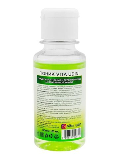 Turbo-тоник от прыщей VITA UDIN - 100 мл.