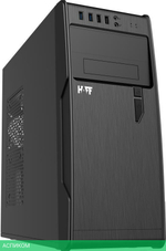 Корпус HAFF 2808-U3 без БП Black/Silver (STC 2801-U3)
