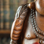 Большая деревянная фигура Будды «Хотэй»