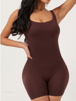 Боди женское утягивающее коричневое