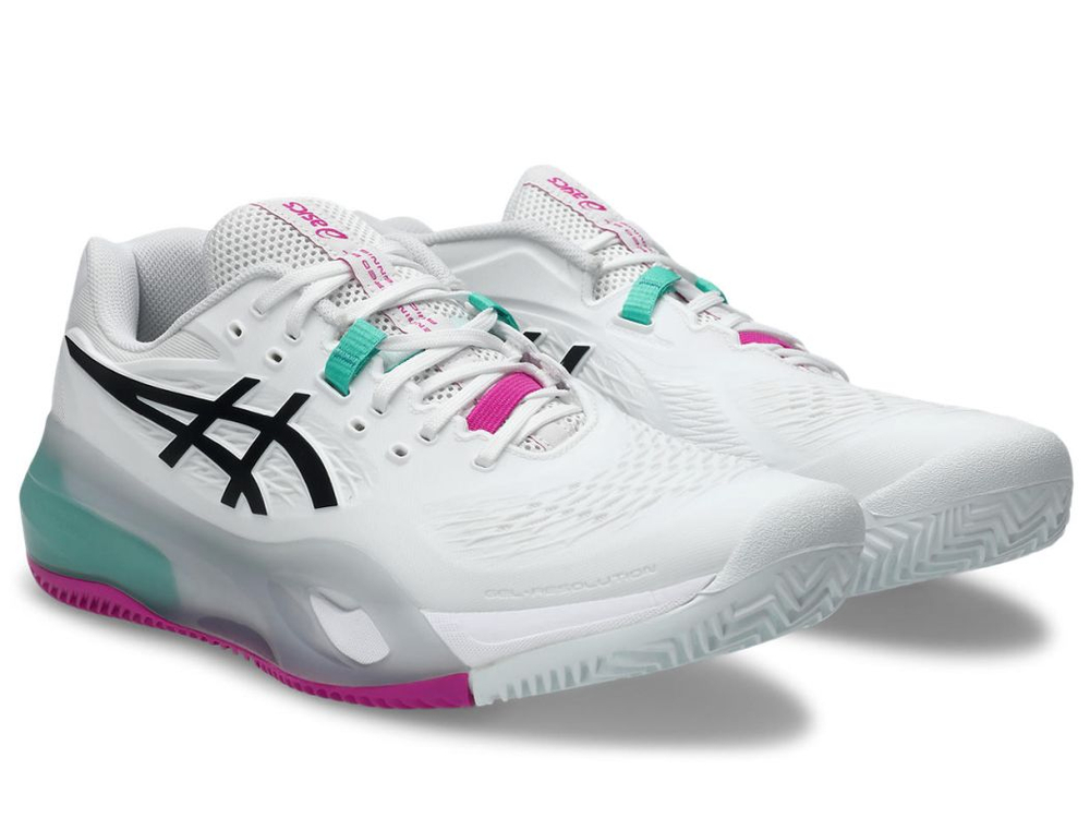 Теннисные кроссовки Asics Gel-Resolution X Clay - white/aurora green