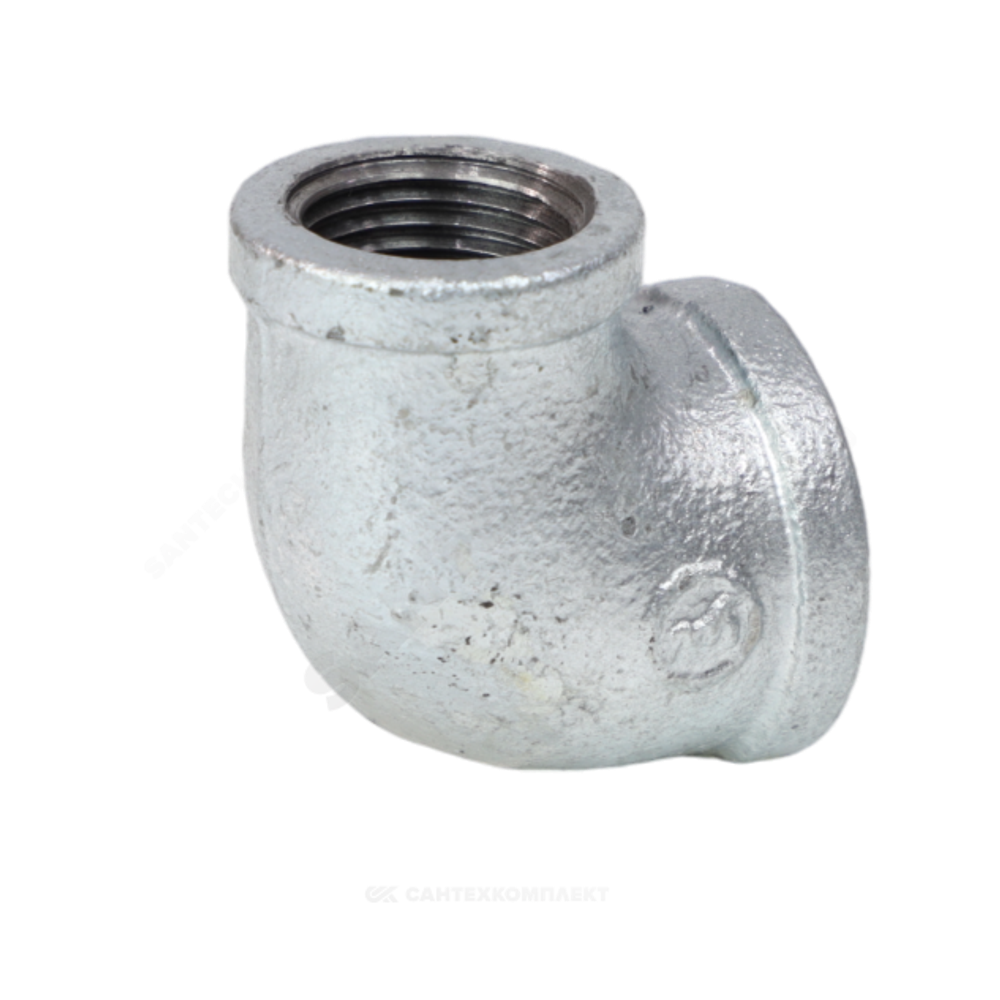 Угольник переходной чугун оц Ду 25х15 (1"х1/2") ВР/ВР Fittex PLUS