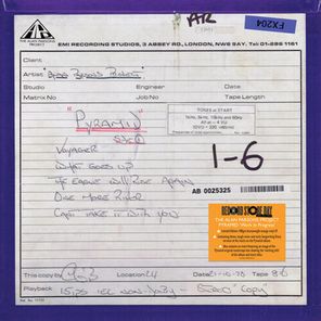 The Alan Parsons Project / Pyramid Work In Progress (Coloured Vinyl)(LP)