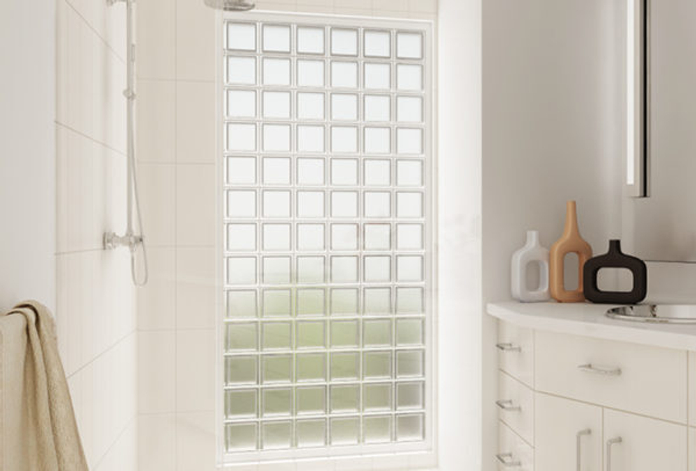 Стеклоблок бесцветный Mini Classic 14.6x14.6x8 см.