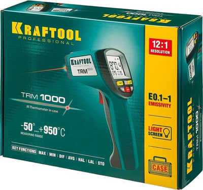 KRAFTOOL TRM-1000, -30° +950°С, пирометр инфракрасный (45703-950)