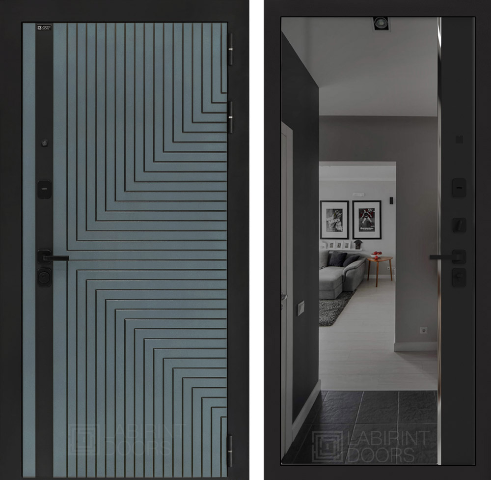 Кредор зеркало Панорама чёрный кварц