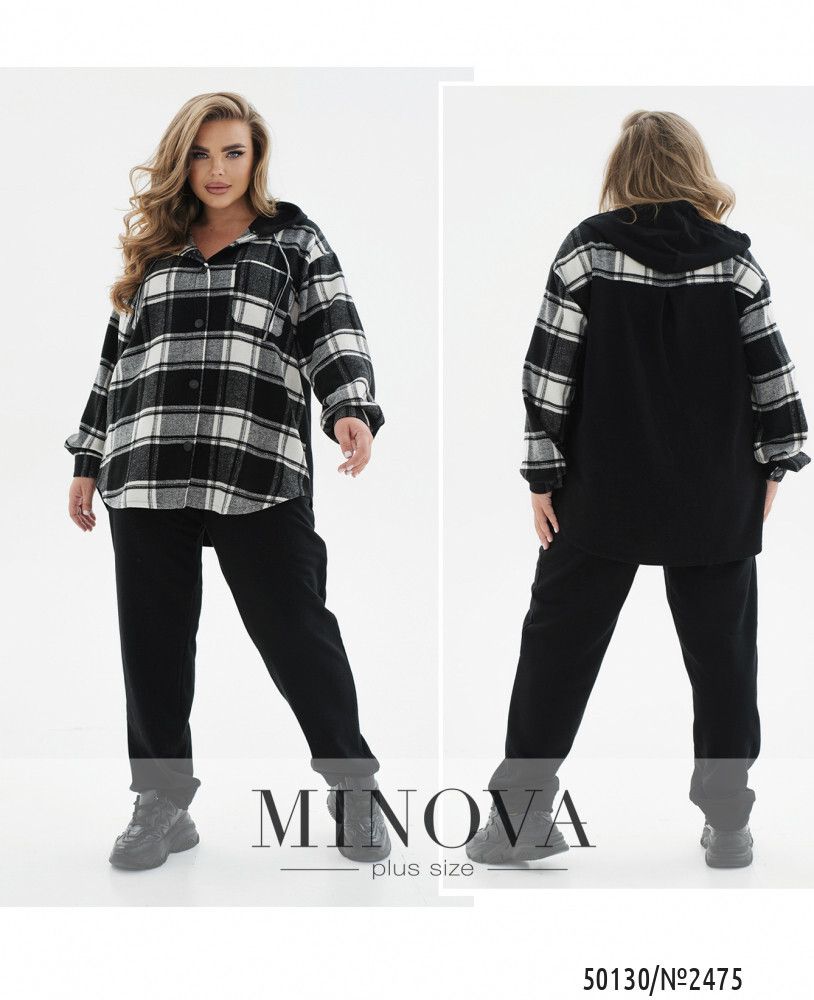 Костюм 2475-черный Minova