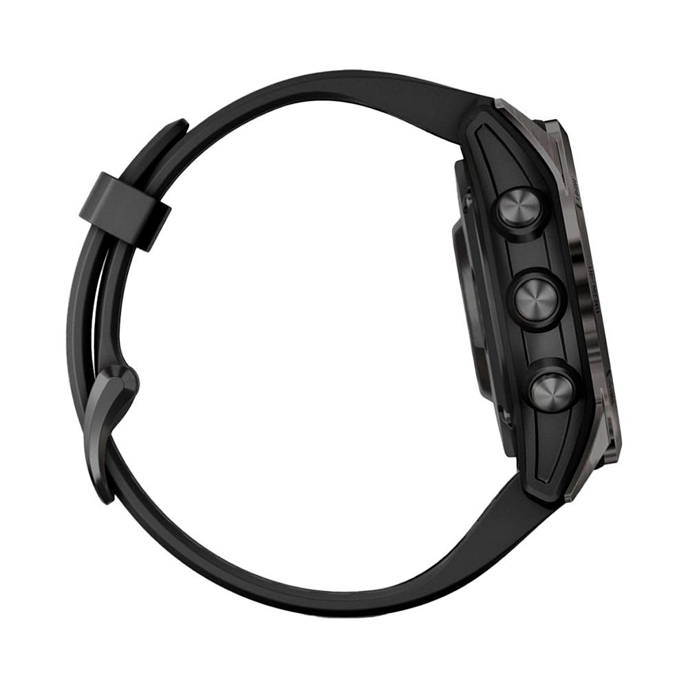 Умные часы Garmin Fenix 7S Pro, 42mm, Sapphire Solar DLC Titanium Carbon Gray (010-02776-11)