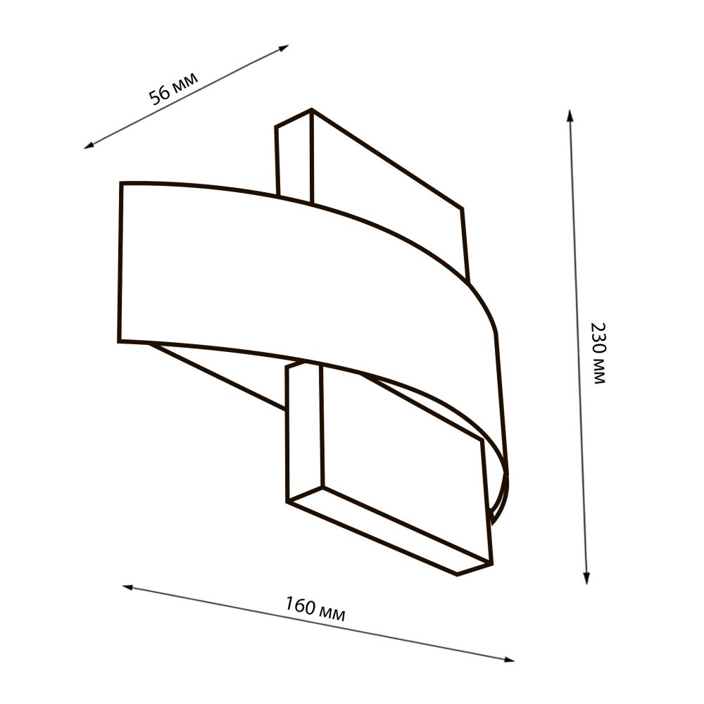 ULU-S32A-8W-4000K IP65 BLACK Светильник светодиодный уличный. Архитектурный накладной. Белый свет 4000K. Корпус черный. TM Uniel