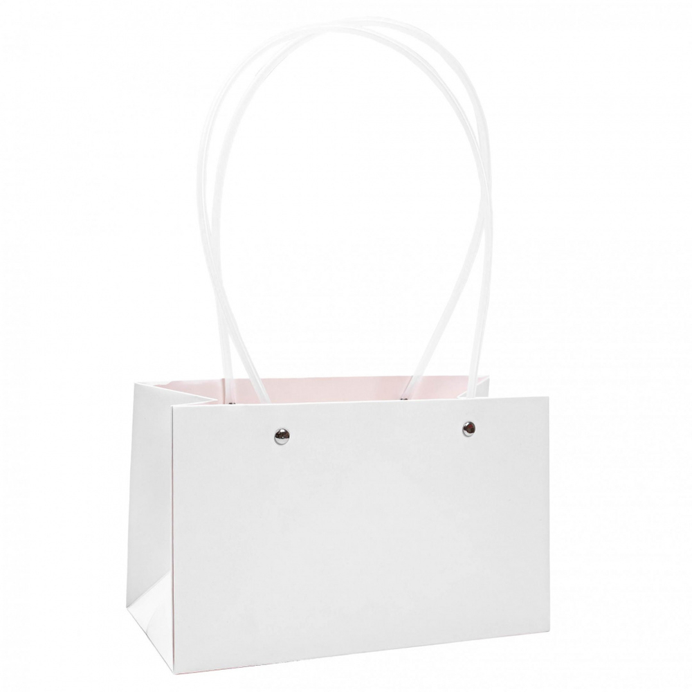 Пакет для цветов ПРЯМОУГОЛЬНЫЙ 22*10,5*13,5 СВЕТЛЫЙ