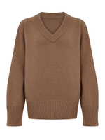 Объемный джемпер шоколадного цвета