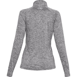 Женская теннисная футболка (dł. Рукава) Under Armour Tech 1/2 Zip-Twist - серый